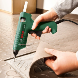 Pistol de lipit cu silicon BOSCH PKP 18 E, 200W, Temperatura 200°C, Incalzire rapida, Verde