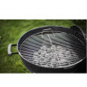 Gratar pe carbuni Weber Classic Kettle 1341504, 57 cm, Otel emailat, Reglare flux aer, 2 roti, 2 manere reci, Termometru, Negru