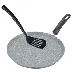 Tigaie pentru clatite Bohmann BH 1010-26 MRB, 26 cm, Acoperire marmura, Spatula, Gri