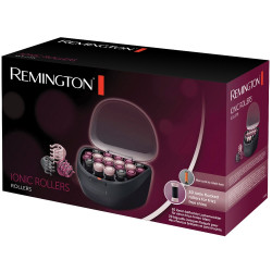 Set role ondulare par Remington Ionic H5600, 20 role, 3 dimensiuni, Ionizare, Invelis catifea, Negru