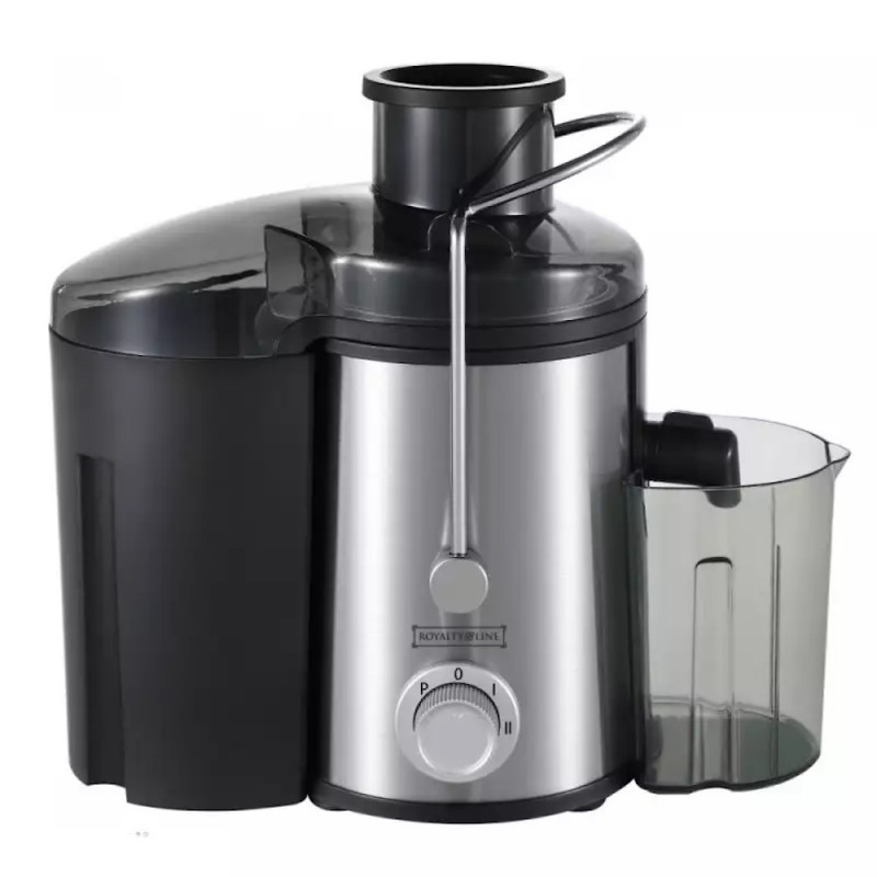 Storcator de fructe si legume Royalty Line RL-PJ-19001, 700W, 2 viteze+Pulse, 0.450 ml, Anti-picurare, Negru/Inox