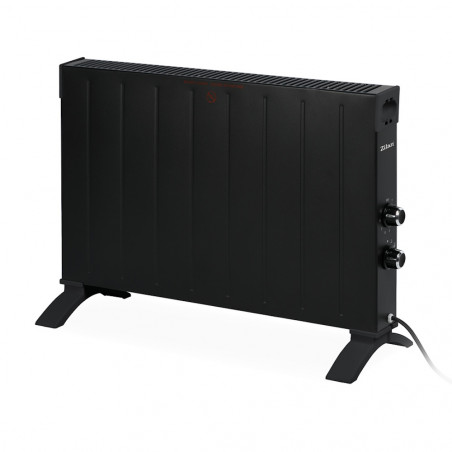 Convector pentru perete sau podea Zilan ZLN6241, 2500W, Termostat reglabil, Protectie, Negru