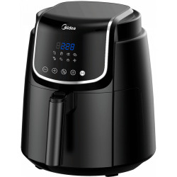 Friteuza cu aer cald Midea MF-CN35C2, 1500W, Digital, 8 programe, 3.5 L, Timer, Negru