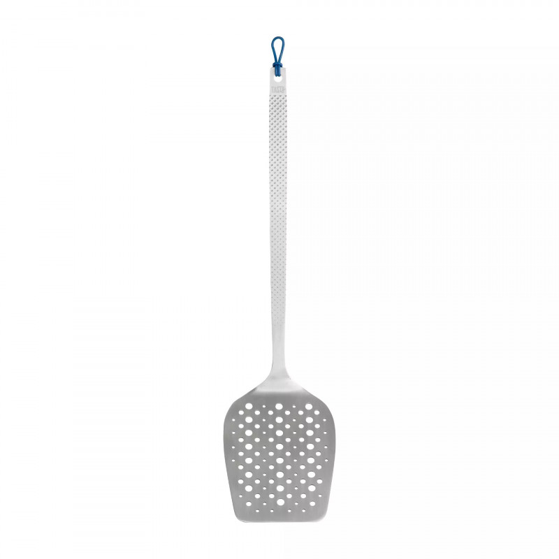 Spatula cu gauri Tasty 678160, Margine frontala inclinata, 33 cm, Otel inoxidabil, Argintiu