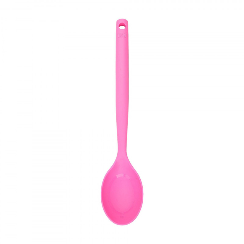 Lingura pentru servire cu gradatie Tasty 678201, Maner moale, 32,5 cm, Silicon, Roz