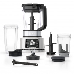 Blender Ninja Foodi Power Nutri CB350EU, 1200W, 2.1L, 3in1, 6 programe, Smart Torque, Auto-iQ, Negru/inox