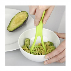 Instrument pentru avocado 4 in 1 Fackelmann 42070, 22,7 cm, Cutit pliabil, Verde