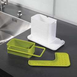 Organizator de bucatarie Joseph Joseph Caddy 85021, Detasabil, Fara BPA, Plastic, Alb/verde