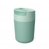 Thermos Joseph Joseph Sipp 81122, Capac de etansare, 340 ml, Fara BPA, Verde