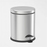 Vinoks set de baie 6504003, Coș 3 litri, perie, dispenser, pahar, Inox