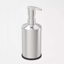 Set de baie Vinoks 650400, Cos 5 litri, Perie WC, Dispenser, Suport periute, Inox