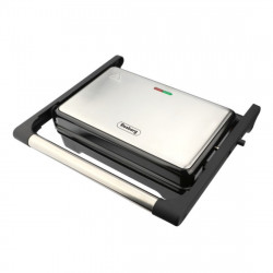 Sandwich maker Rosberg R51442O, 1000 W, Grill, Deschidere 180°, Negru/Inox