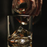 Set pahare pentru whisky LIITON L10200 Denali, Cristal, 270 ml, 4 buc, Fund 3D Everest, Transparent