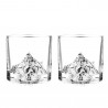 Set pahare pentru whisky LIITON L60300, Cristal, 250 ml, 2 buc, Fund 3D, Transparent