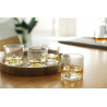 Set pahare pentru whisky LIITON L20800, Cristal, 230-280 ml, 4 buc, Fund 3D, Transparent