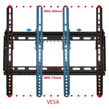 Suport TV Esperanza ERW006, suport de perete, 26''-70'', VESA 400x400, max. 30 kg, negru