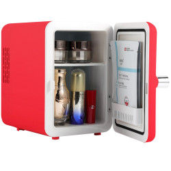 Frigider mini bar KUMTEL HMFR-02, 4 litri, 42 W, rafturi detașabile, Roșu