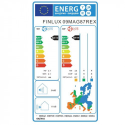 Aparat de aer conditionat invertor Finlux 09MAG87REX, 9000 BTU, A+++, Wi-Fi, Comfort Breeze, Suflare 4D, Alb