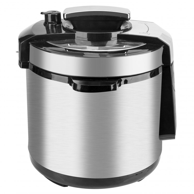 Multicooker cu presiune Oliver Voltz ОV51985H6, Display tactil mare, 1000W, 6L, 70kPa, Timer 24h, Inox