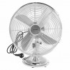 Ventilator de masa Klausberg KB 7537, 35 cm, 40 W, Oscilatie, 3 viteze, Gri