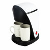 Cafetiera Rosberg R51170E, 450W, 250ml, 2 cani,Cafea macinata, Filtru permanent, Alb