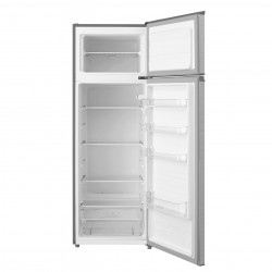 Frigider cu congelator Tesla RD2400MS, 235 L, LED lumina, Clasa F, 159 cm, Inox