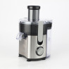 Storcator de fructe si legume Rosberg R51160B, 600W, Recipient pentru pulpa 1L, Zgomot redus, Negru/Inox