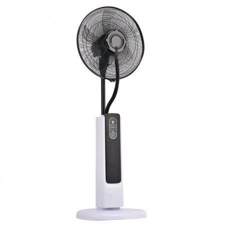 Ventilator pentru ceață de apă Elite EFM-1341WR, 60 W, 2 l, 3 viteze, 3 moduri, oscilație, temporizator, telecomandă, alb/negru