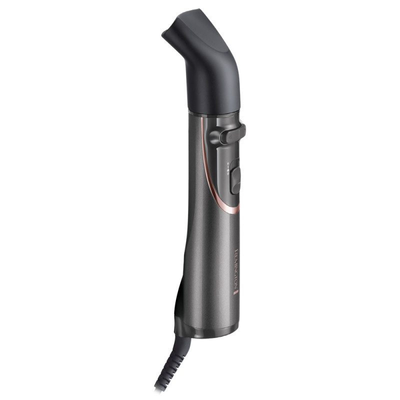 Perie pentru uscare si coafare Remington Curl and Straight Confidence AS8606, 800W, Cu strat ceramic, Ionizare, Cool Shot, Negru/roz