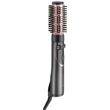 Perie pentru uscare si coafare Remington Curl and Straight Confidence AS8606, 800W, Cu strat ceramic, Ionizare, Cool Shot, Negru/roz