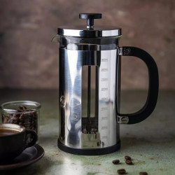 Infuzor pentru ceai/cafea Klausberg KB 7703, 1 L, Sticla, Scala de masurare, Inox