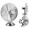 Ventilator de masa Klausberg KB 7538, 40 cm, 55 W, Otel inoxidabil, Oscilatie, 3 viteze, Inox