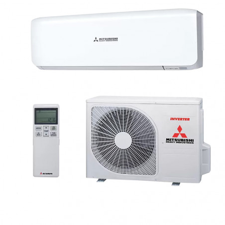 Aparat de aer conditionat inverter Mitsubishi Heavy Industries SRK35ZS-W + SRC35ZS-W, 12000 BTU, A++ / A++, Pana la 25 m², Eco, Autocuratare, Autodiagnosticare, Alb