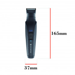 Trimmer combinat Remington PG2000 G2 Graphite, Auto-ascutire, Invelis grafit, Autonomie 40 min, LED indicator, Negru