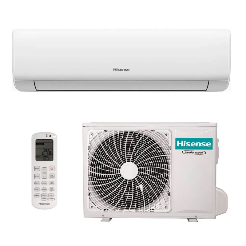 Aparat de aer conditionat invertor Hisense Wings PRO KB70BT1E, 24000 BTU, A++/A+++, Pana la 38 m², Hi-Nano, I Feel, Alb