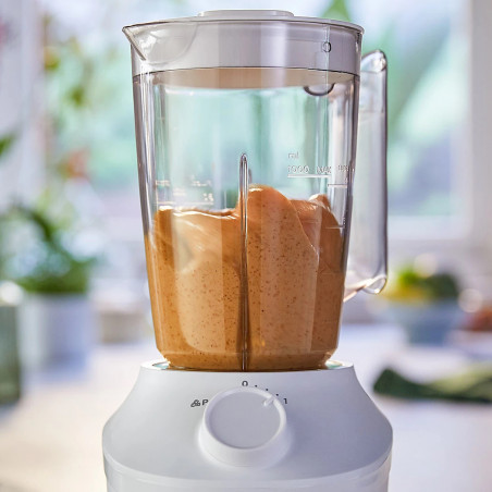 Blender Philips HR2041 / 00, 450W, ProBlend, Zdrobitor de gheata, 1 litru, Pulse, Alb