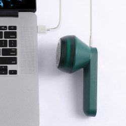 Aparat pentru curatat scame FUZZOFF, 1.48 Wh, Autonomie 40 min, Incarcare USB-C, Verde