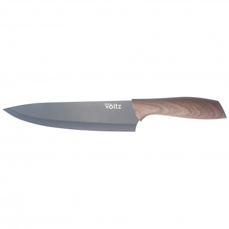 Cutit de bucatar Oliver Voltz OV51633WCF8, 20 cm, Maner ergonomic, Maro