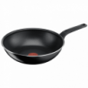 Tigaie wok Tefal B5671953, 28 cm, Thermo-Signal, Thermo-Spot, Strat de titan, Fara PFOA, Negru