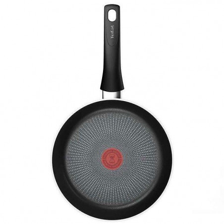 Tigaie Tefal C2920453 Force, 24 cm, Acoperire antiaderenta, Thermo-signal, Thermo-Fusion, Inductie, Negru