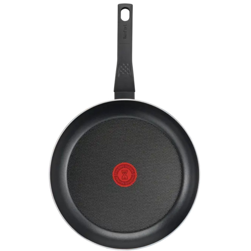 Tigaie Tefal B5670453, 24 cm, Thermo-Signal, Thermo-Spot, Strat titan, Negru