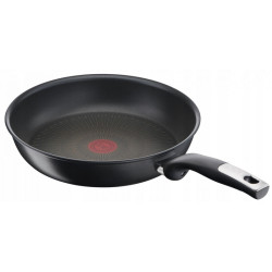 Tigaie Tefal G2550472, 24 cm, Strat titan, Thermo-Spot, Inductie, Fara PFOA, Negru