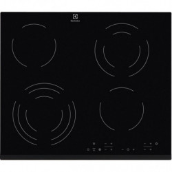 Plita vitroceramica electrica Electrolux EHF6343FOK, 6400W, 4 zone, 9 trepte, Stop & Go, Timer, Negru