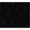 Plita vitroceramica electrica Electrolux EHF6343FOK, 6400W, 4 zone, 9 trepte, Stop & Go, Timer, Negru