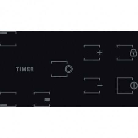 Plita vitroceramica incorporabila Hotpoint-Ariston HR 603X/1, 4500W, 4 zone, 9 trepte, Timer, Electrica, Negru