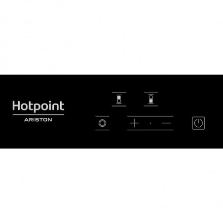 Plita vitroceramica incorporabila Hotpoint-Ariston HRD 5030 B, 2900W, 2 zone, 9 trepte, Electricа, Negru