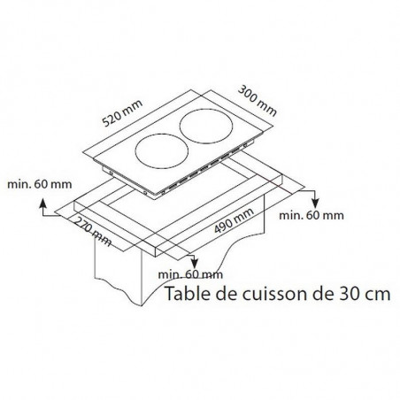 Plita vitroceramica incorporabila Hotpoint-Ariston HRD 5030 B, 2900W, 2 zone, 9 trepte, Electricа, Negru