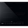 Plita vitroceramica cu inductie incorporabila Whirlpool WF S5060 CPBF, 7200W, 4 zone, 18 trepte, Chef Control, FlexiCook, Negru