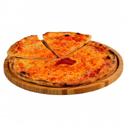 Tava de servire din bambus Kesper 58463, 32 cm, potrivită pentru pizza, maro