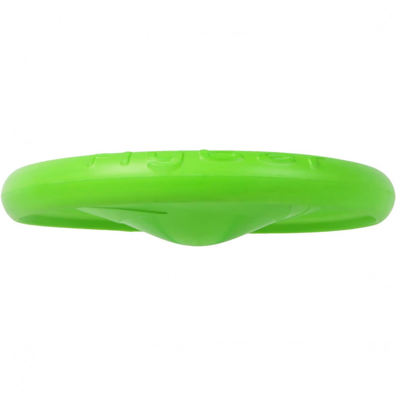 Frisbee pentru caini Flyber 62175, 22 cm, Forma unica, Inofensiv pentru dintii cainilor, Verde